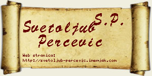 Svetoljub Perčević vizit kartica